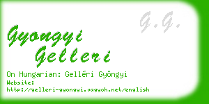 gyongyi gelleri business card